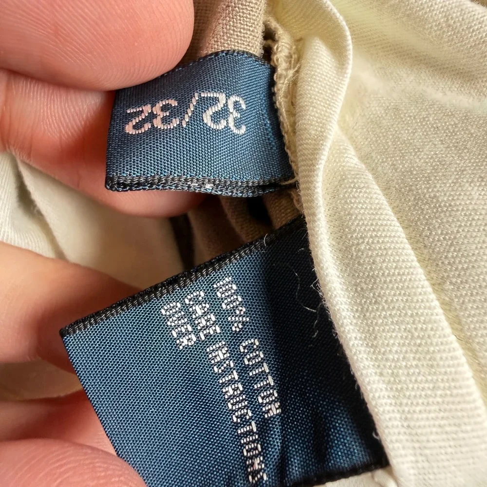 Polo Ralph Lauren Prospect Pant Mens 32x32 Khaki Cotton Chino Straight VTG Y2K